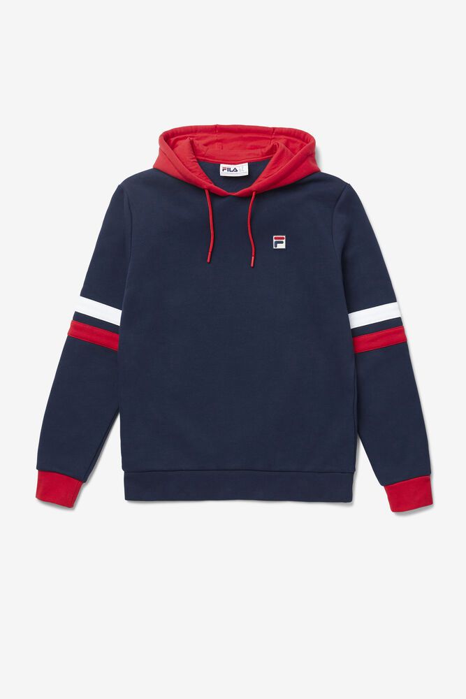 Fila Hoodie Hurley Mens Navy - India RTG-256901